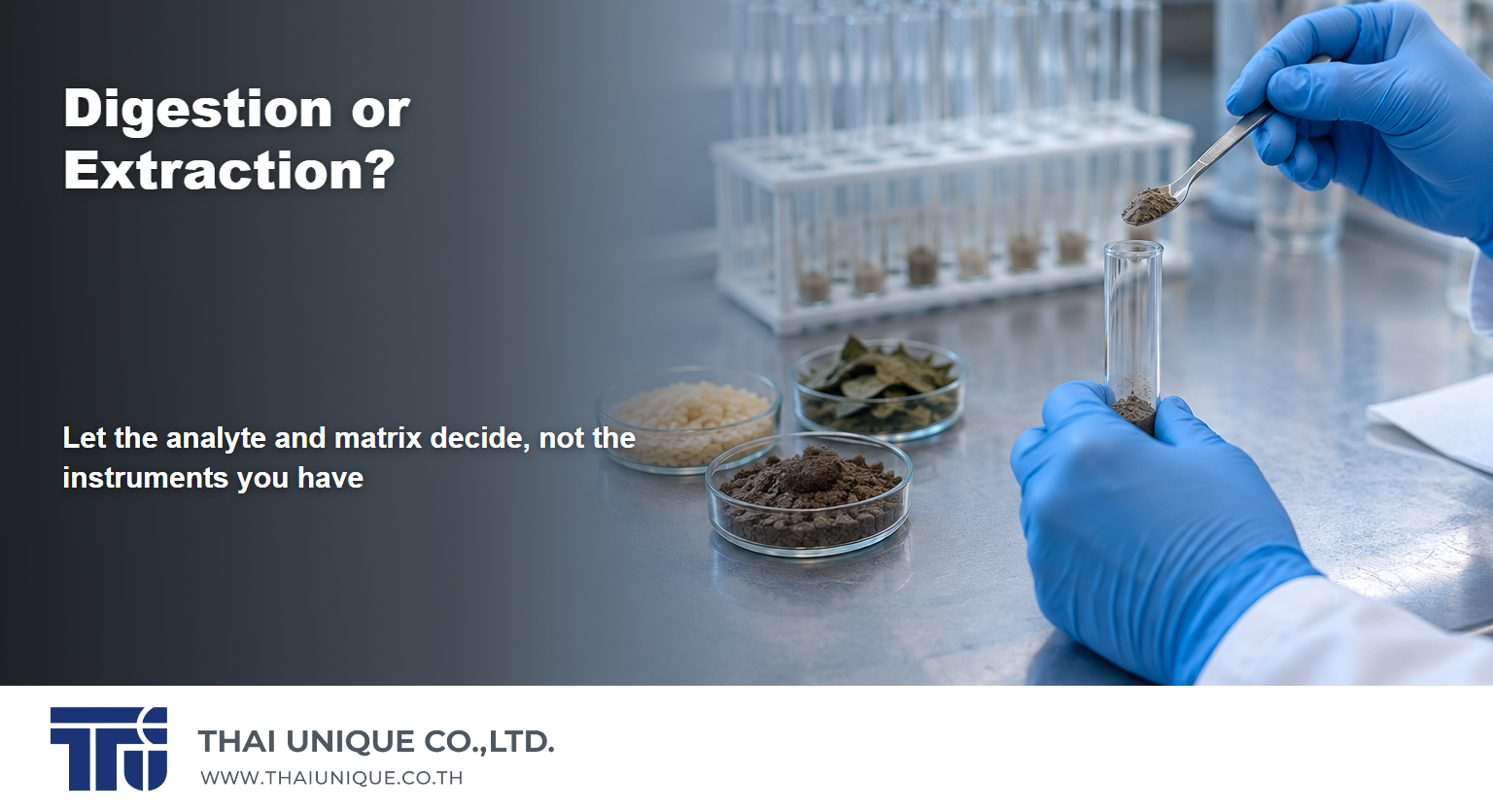 Sample Preparation for Analysis: How to Choose Digestion and Extraction Methods for Consistent Results